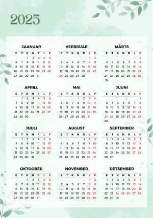 Kalender 2025